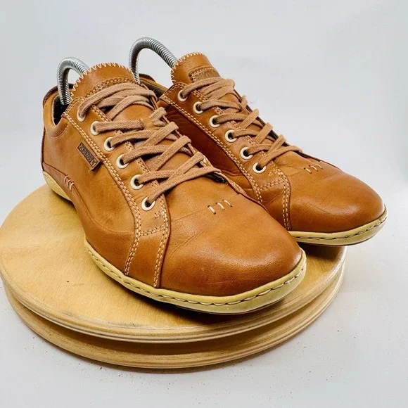 Pikolinos Sneakers Shoes Womens 11 Brown Leather Casual Comfort EU 42 Men's 8.5 - Picture 1 of 8